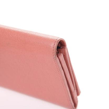 Balenciaga Agneau Classic Hardware Money Wallet Rose Azalee 9 of 13