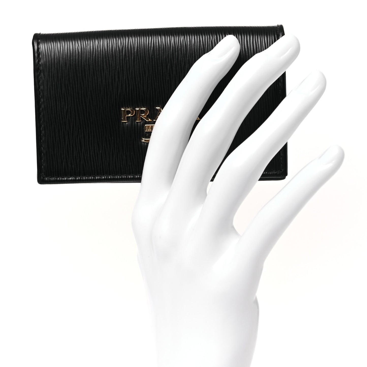 Vitello Move Triangle Logo Card Holder Black