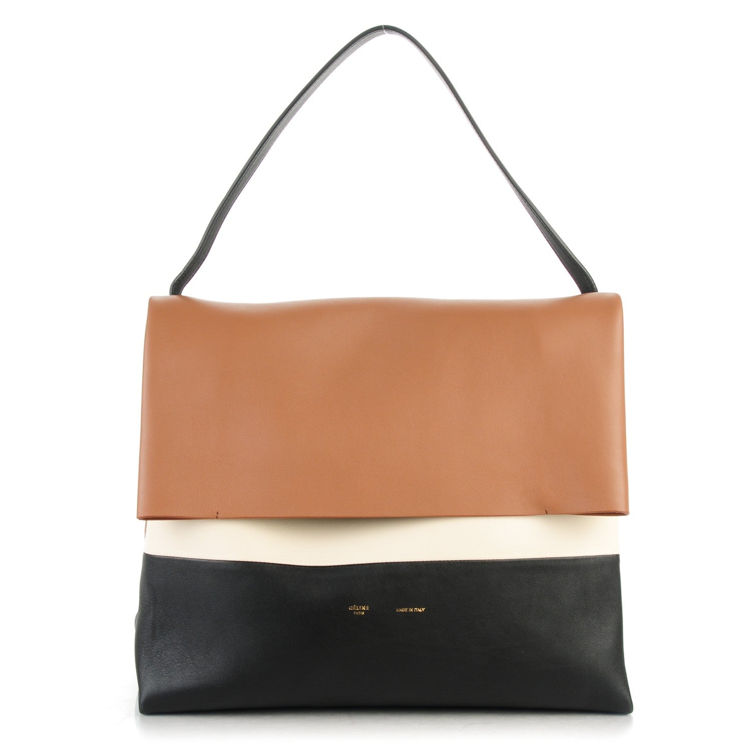 Celine Calfskin All Soft Shoulder Bag Tan 1 of 7