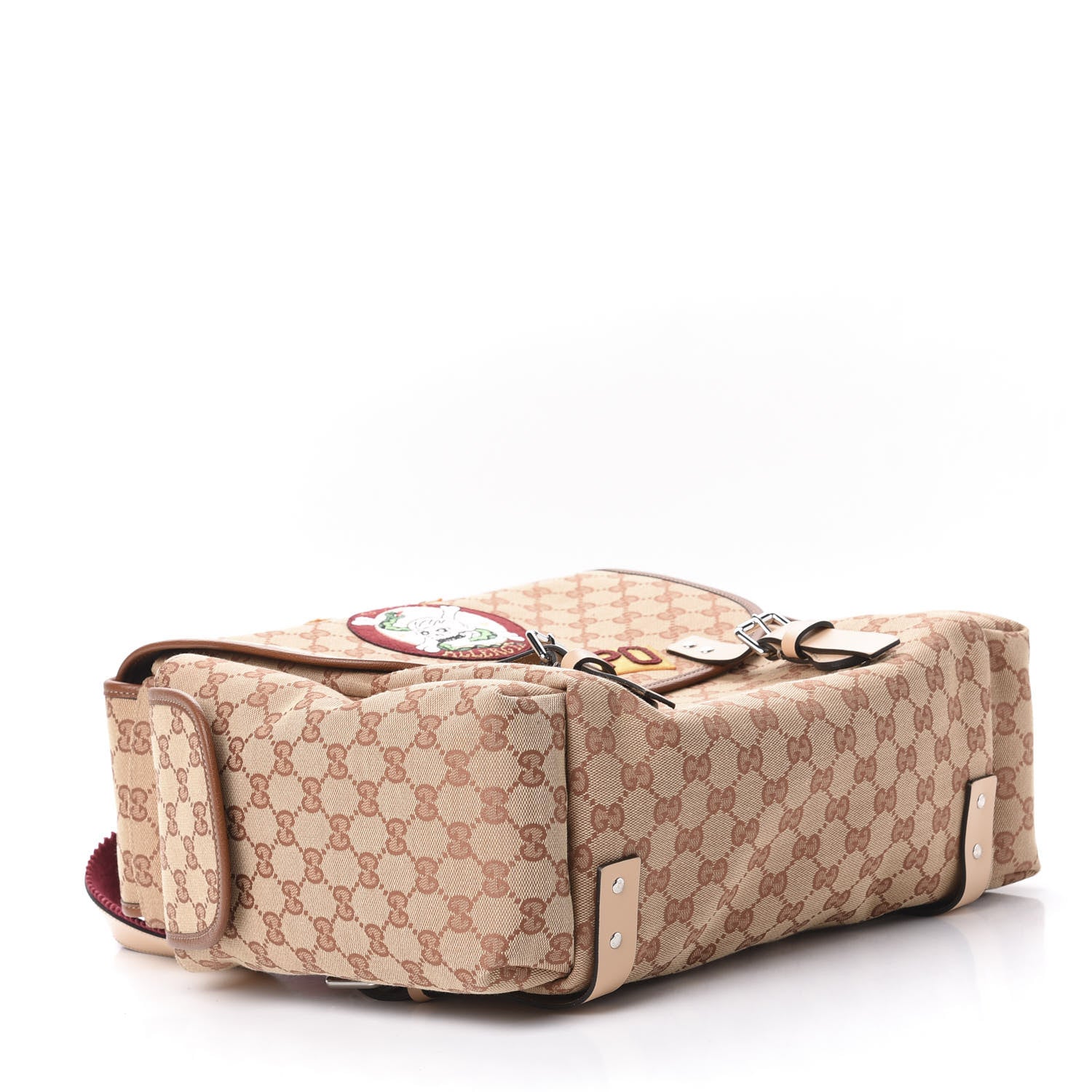 Gucci Monogram Childrens Sciroppo Patch Backpack Beige 3 of 9