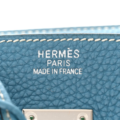 Hermes Togo Birkin 35 Blue Jean 6 of 11
