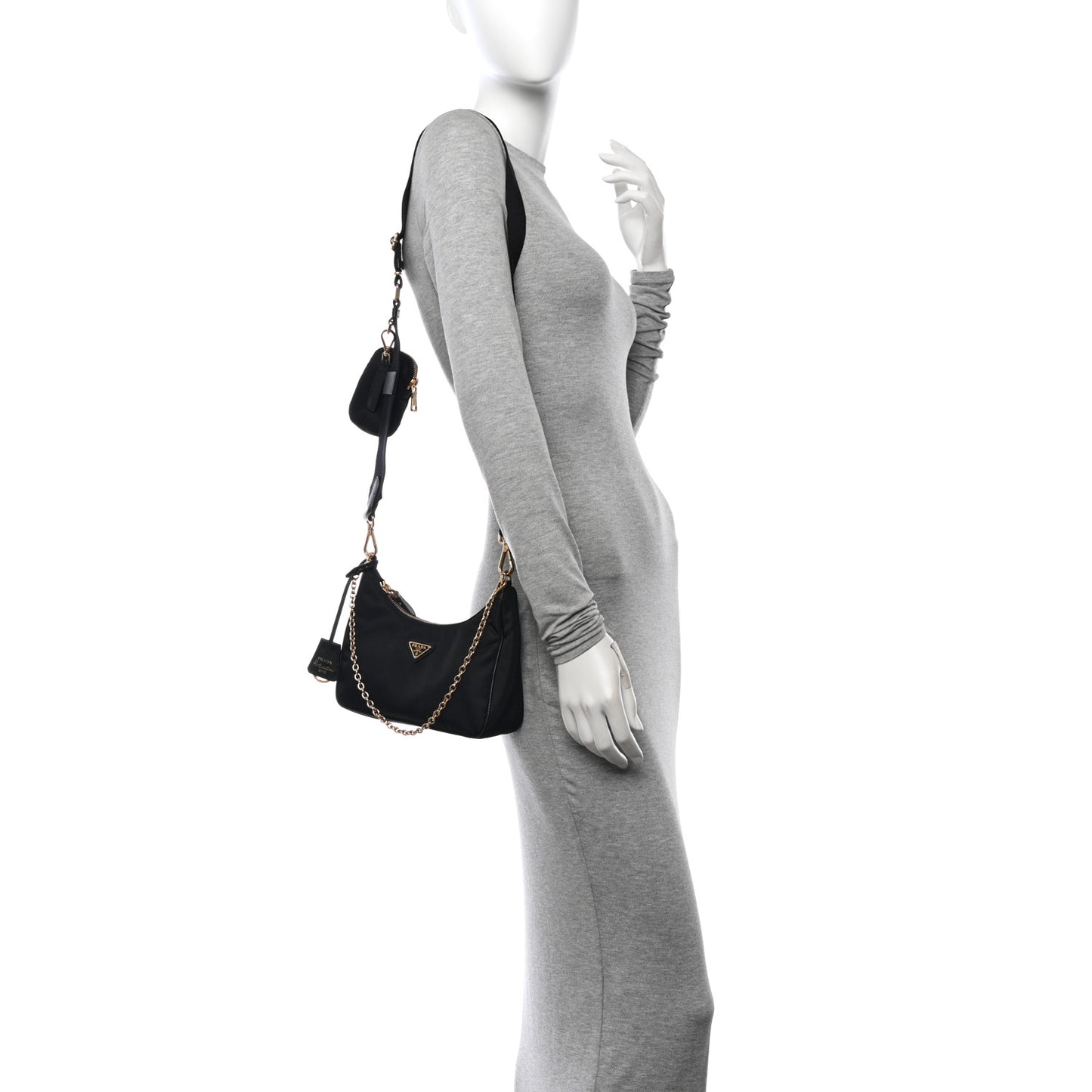 Nylon Re-Edition 2005 Shoulder Bag Black