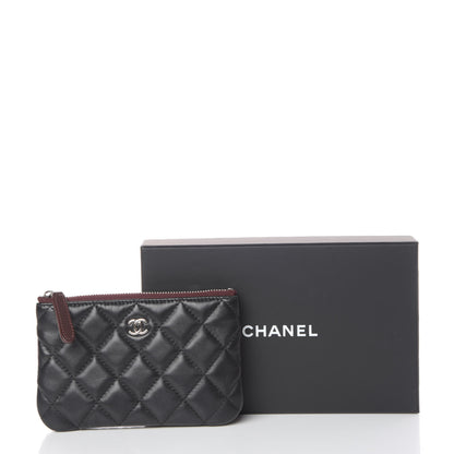 Chanel Lambskin Quilted Small Cosmetic Case Black 8 of 8