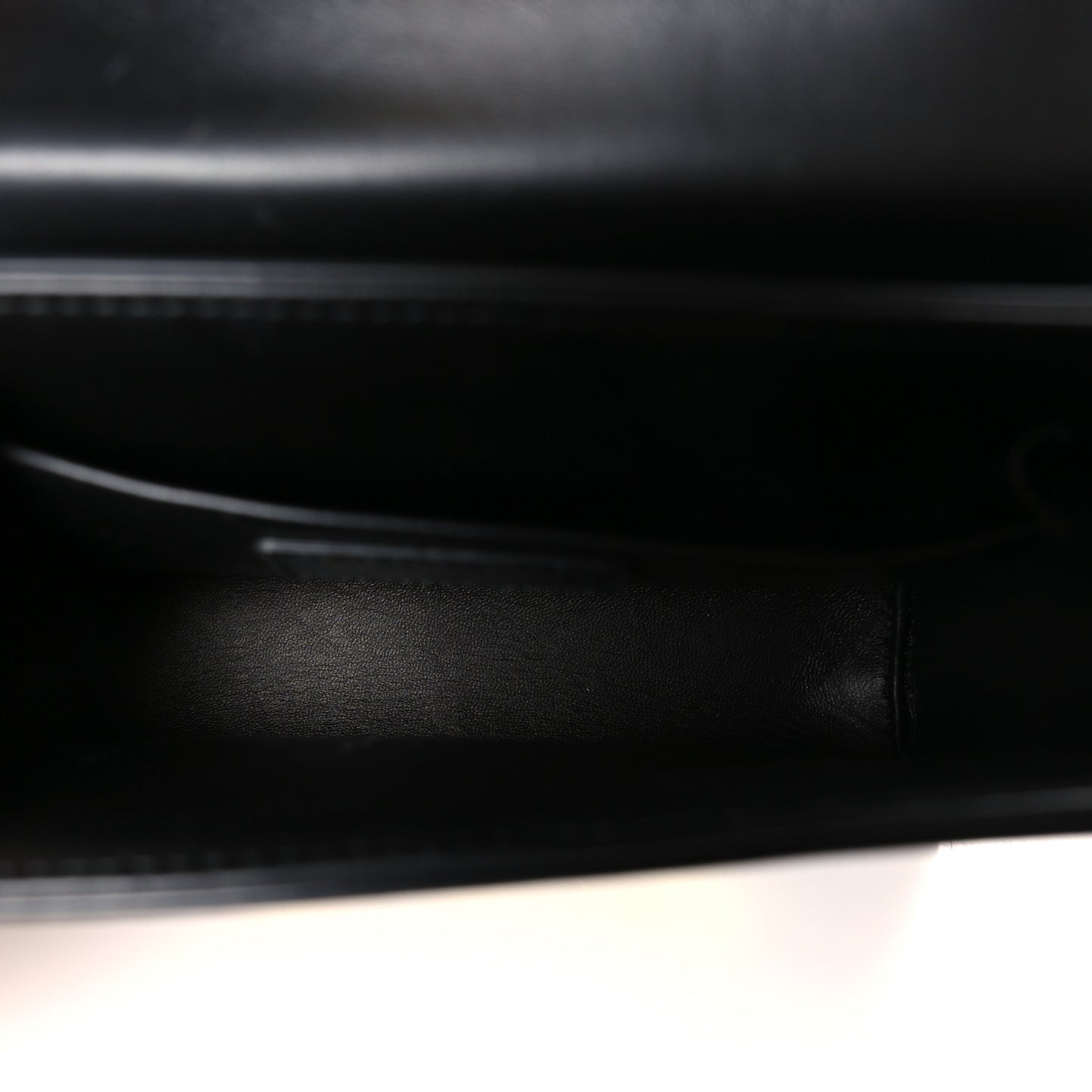 Crackled Lambskin 30 Montaigne Box Bag Black