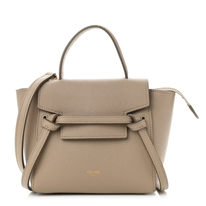 Celine Grained Calfskin Pico Belt Bag Light Taupe 1 of 11
