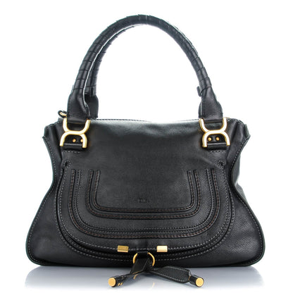 Chloe Calfskin Medium Marcie Satchel Black 1 of 11