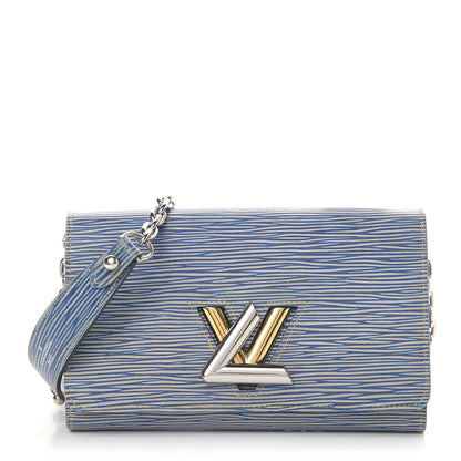 Louis Vuitton Epi Twist Chain Wallet Denim Light 1 of 7