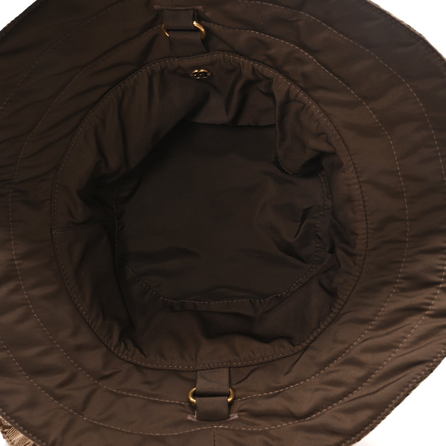 Gucci Canvas Monogram Reversible Bucket Hat XXL Brown 1854706