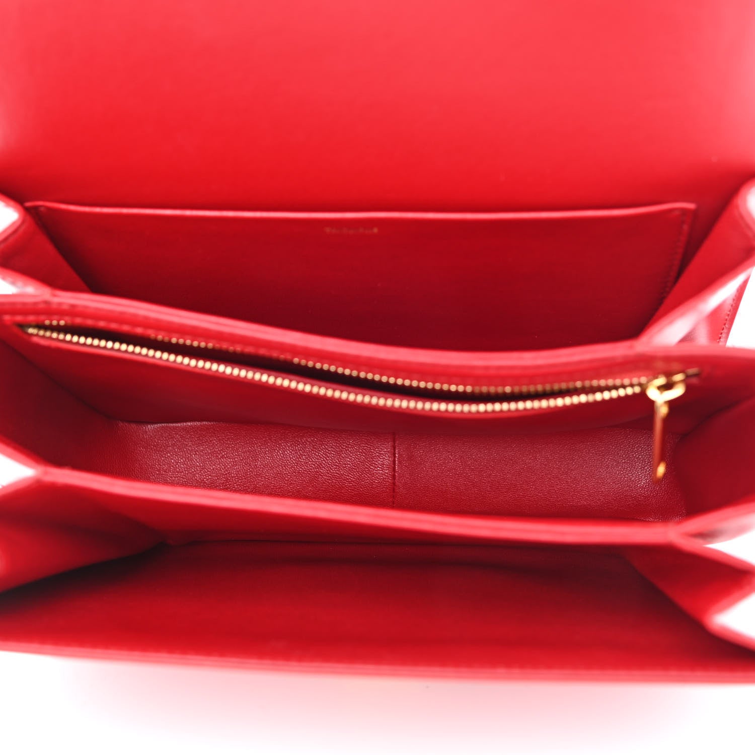 Celine Shiny Calfskin Teen Triomphe Red 5 of 13