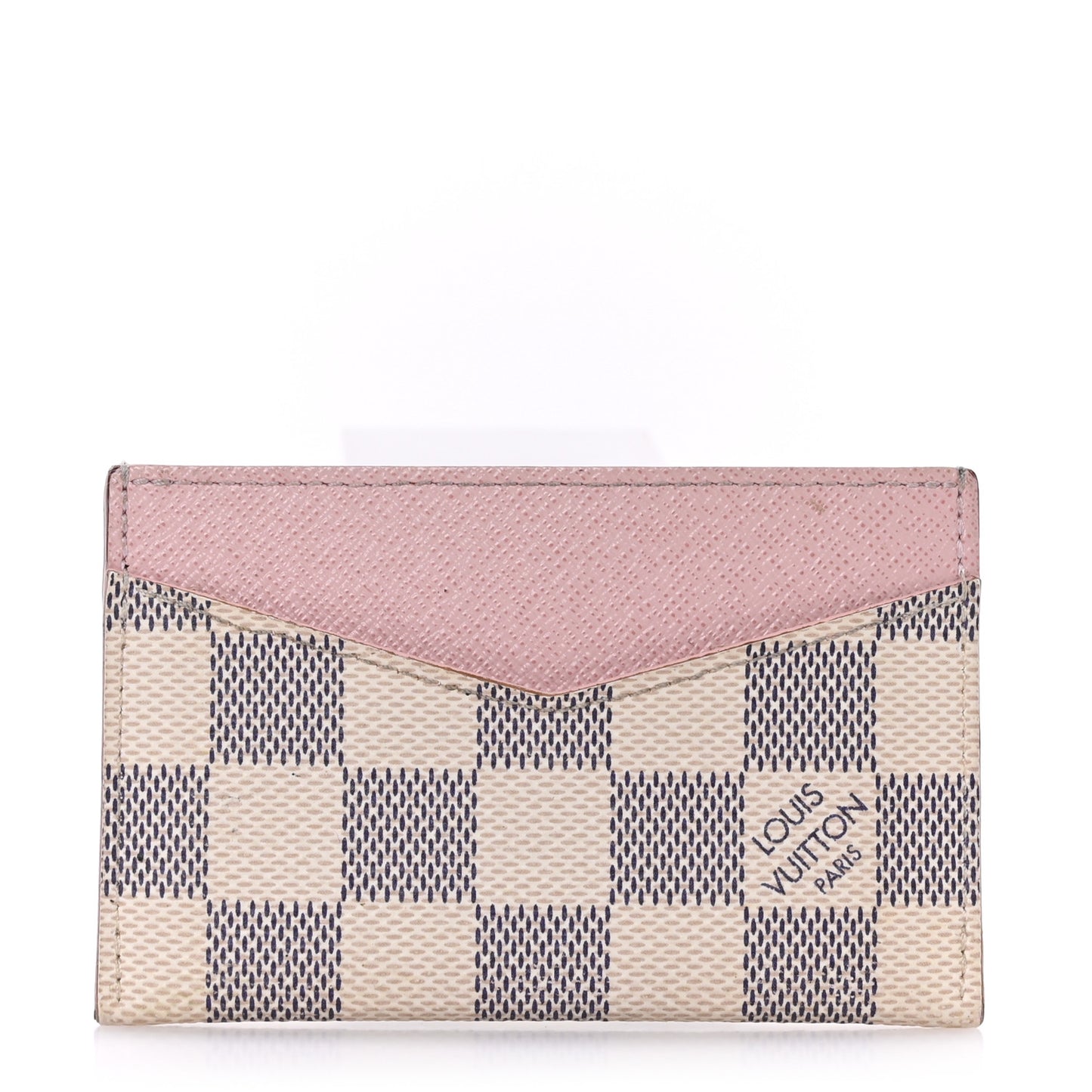 Damier Azur Daily Card Holder Rose Ballerine