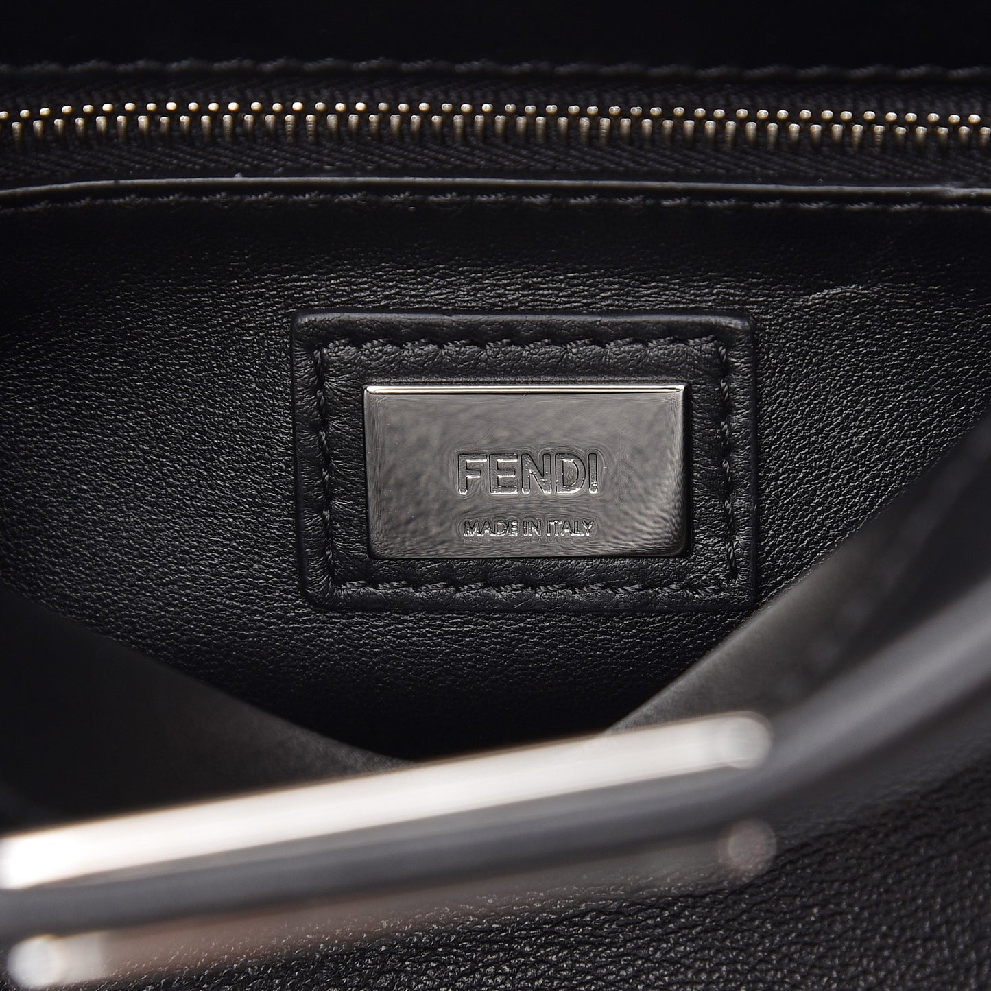 Nappa Lace Up Mini Peekaboo Iconic Satchel Black