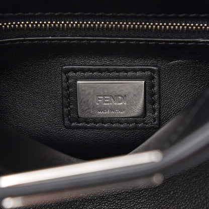 Fendi Nappa Lace Up Mini Peekaboo Iconic Satchel Black 7 of 8