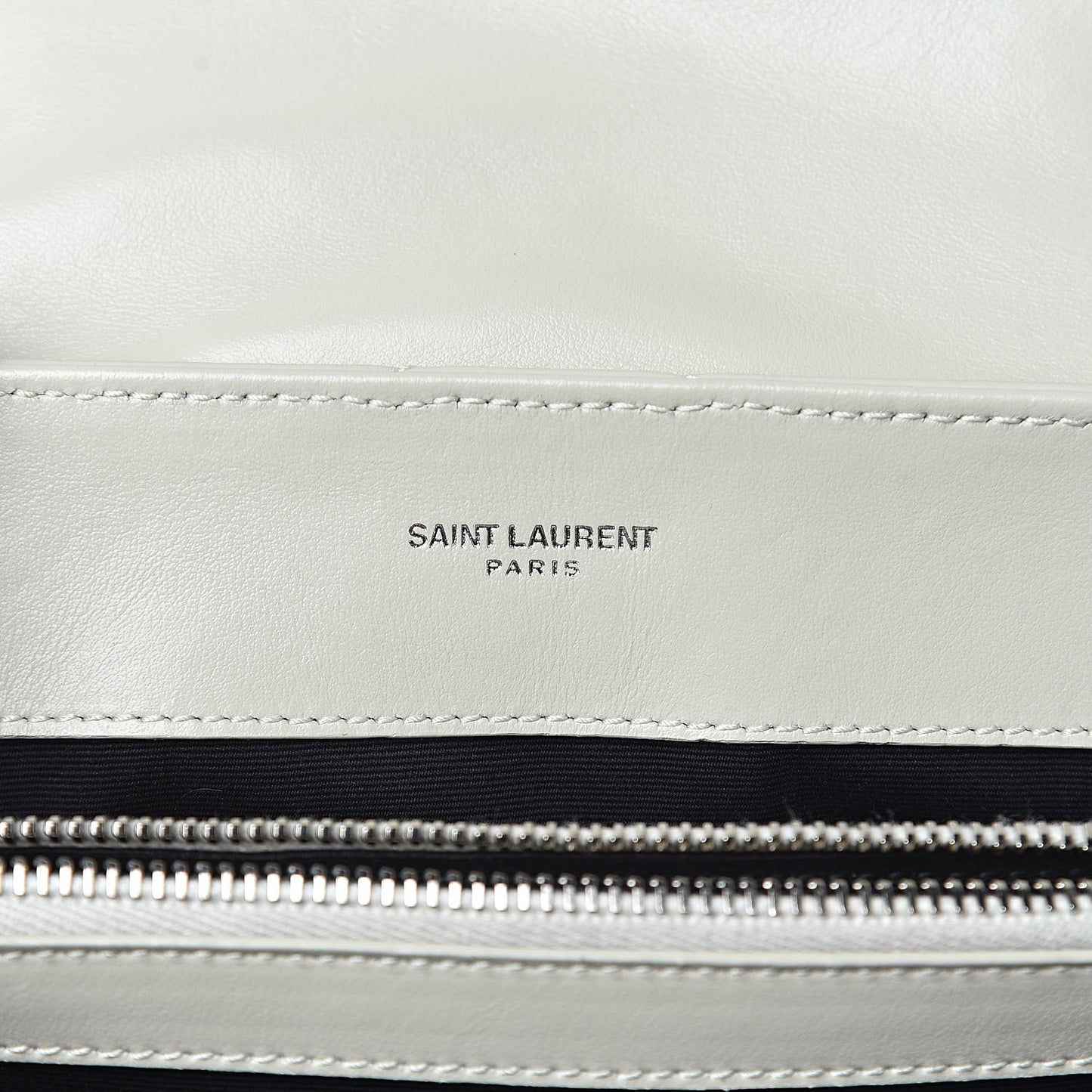 Calfskin Y Quilted Monogram Small Loulou Chain Satchel Ivory
