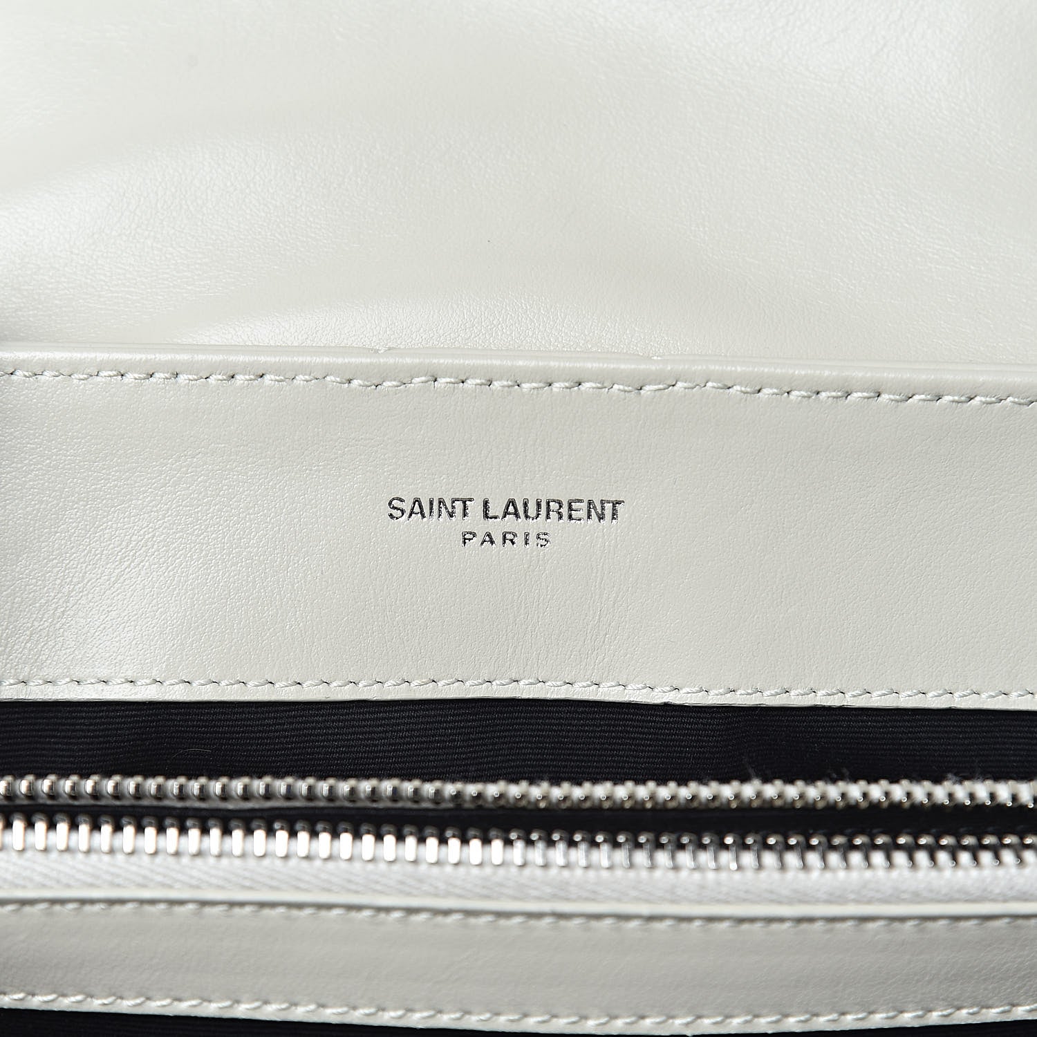 Saint Laurent Calfskin Y Quilted Monogram Small Loulou Chain Satchel Ivory 7 of 11