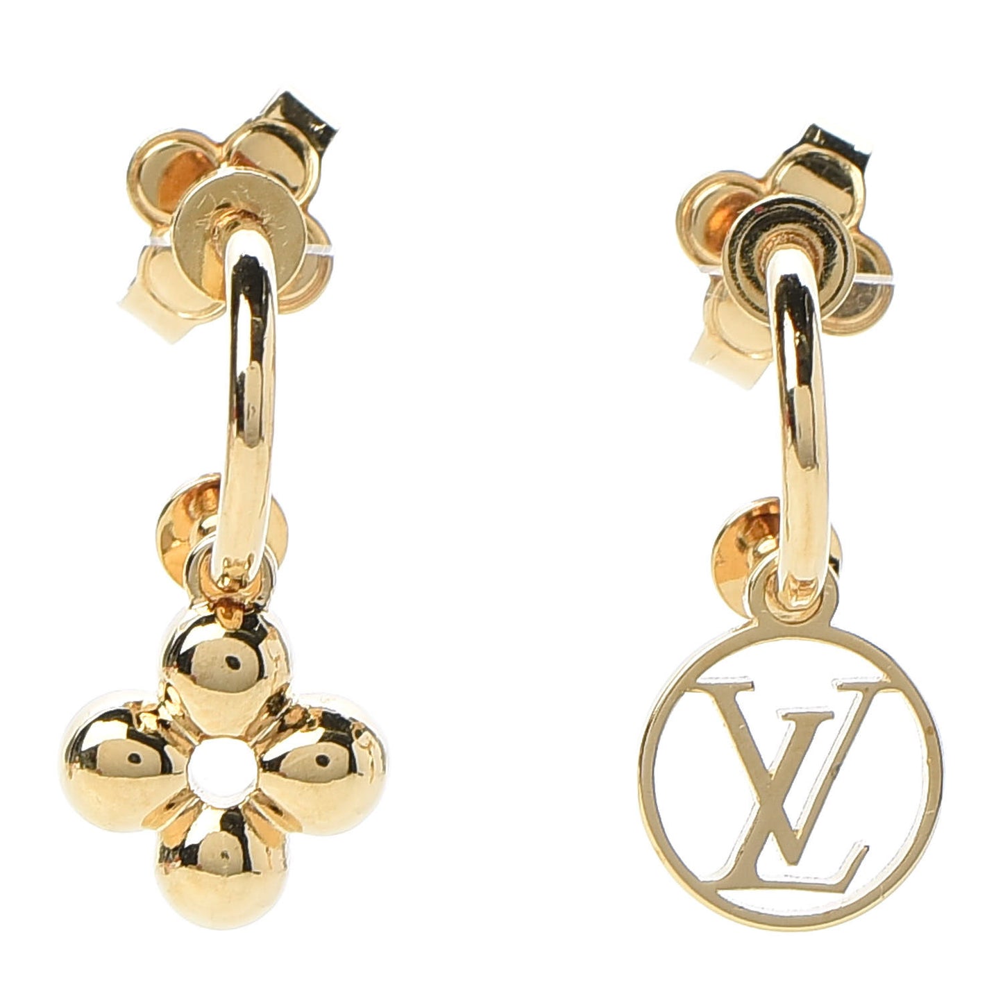 Brass Blooming Earrings Gold