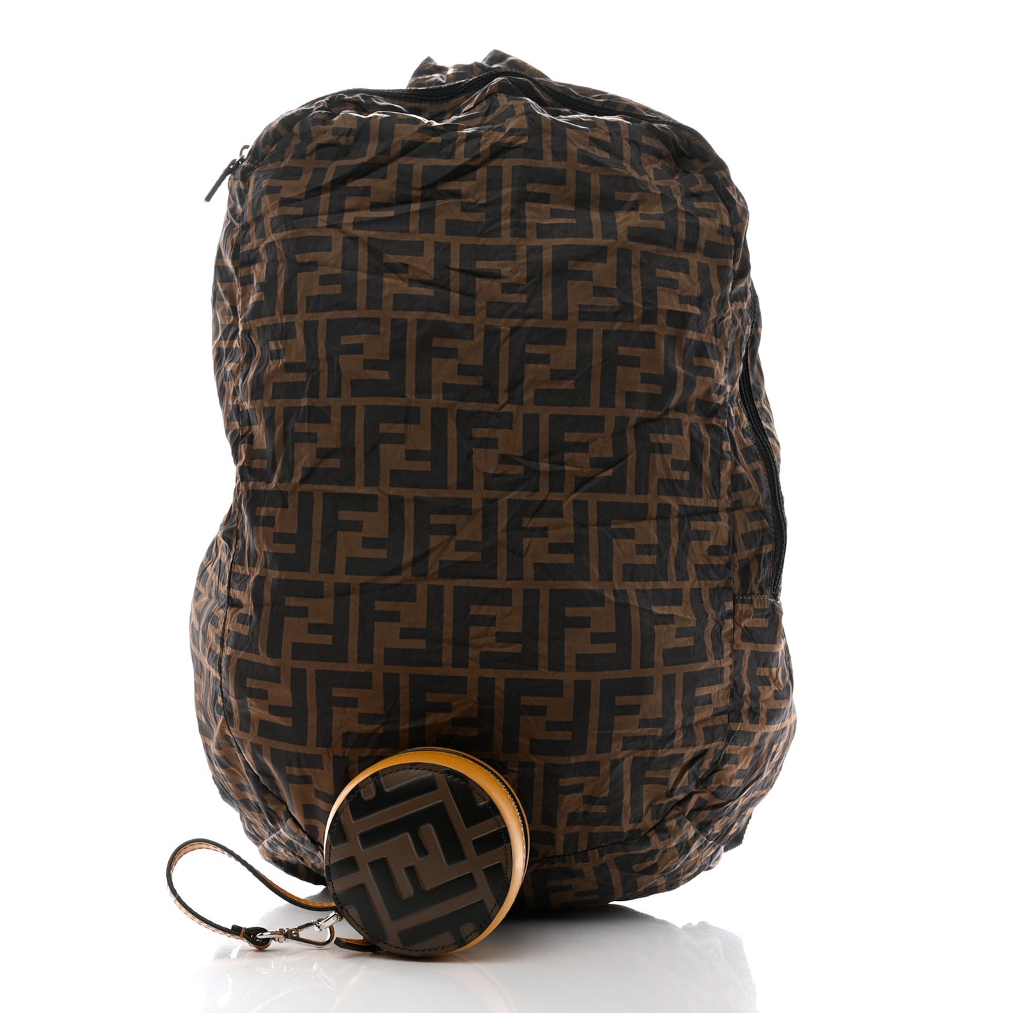 Calfskin FF 1974 Embossed Help Bag Maya Black Sunflower