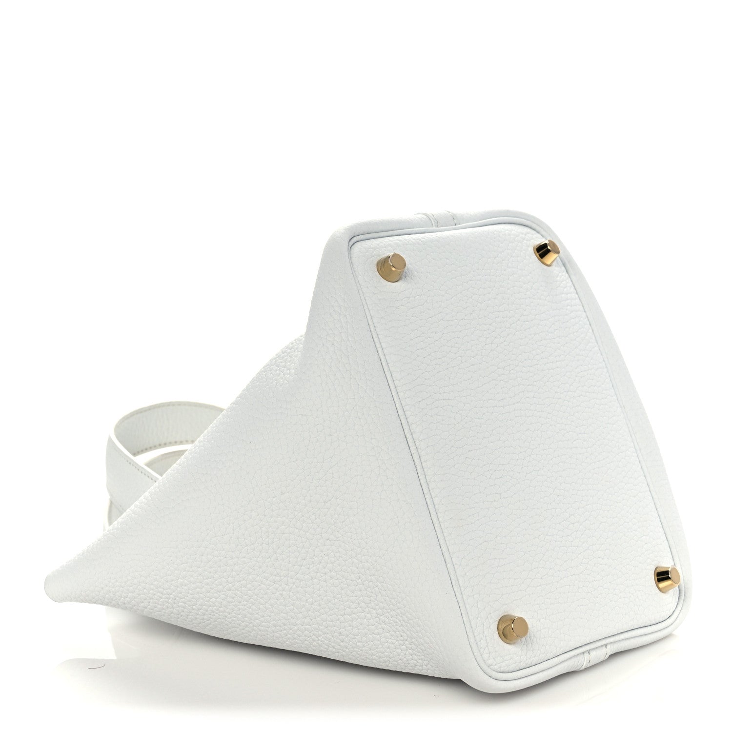 Hermes Taurillon Clemence Picotin Lock 18 PM White 4 of 11