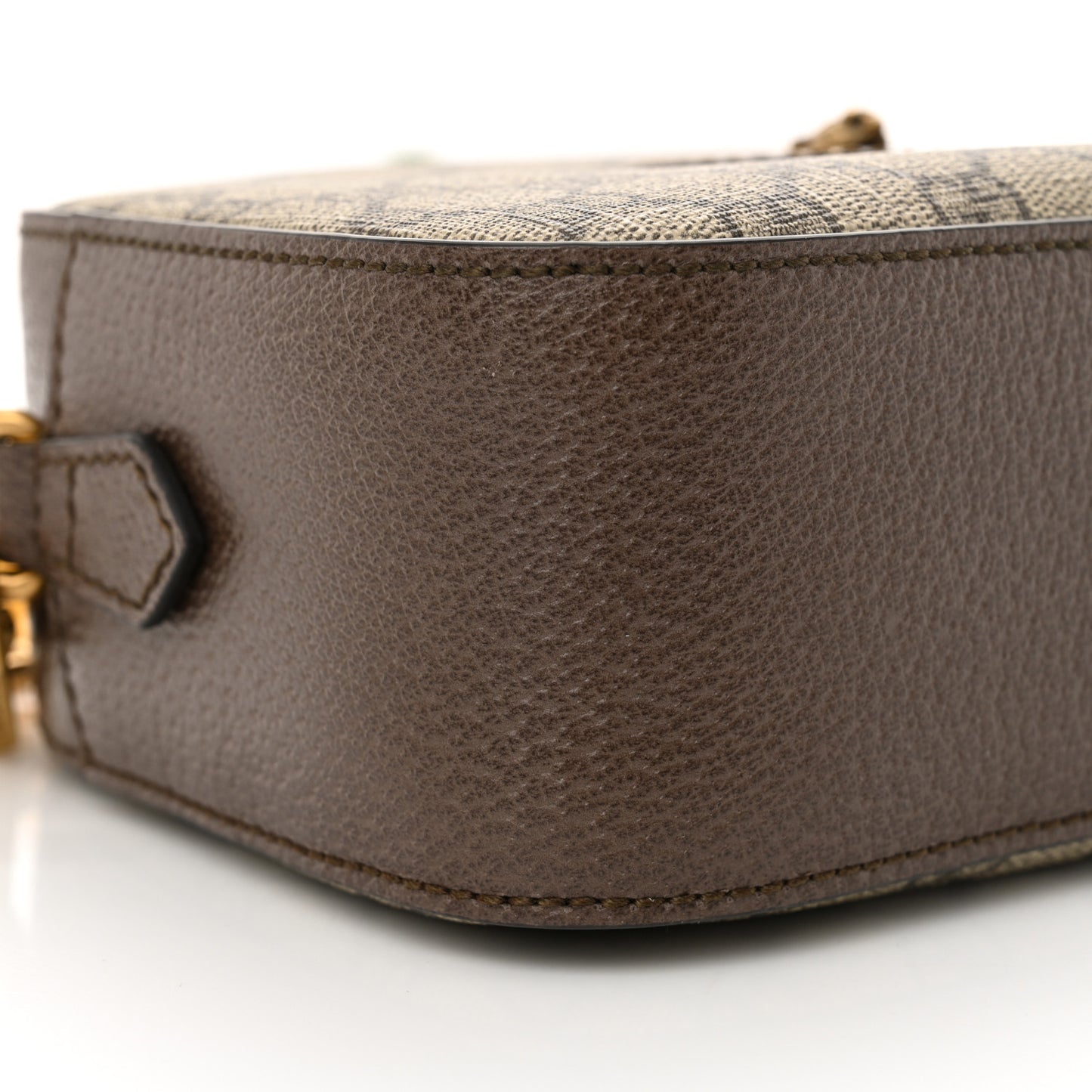 GG Supreme Monogram Web Neo Vintage Shoulder Bag Beige New Acero Crop