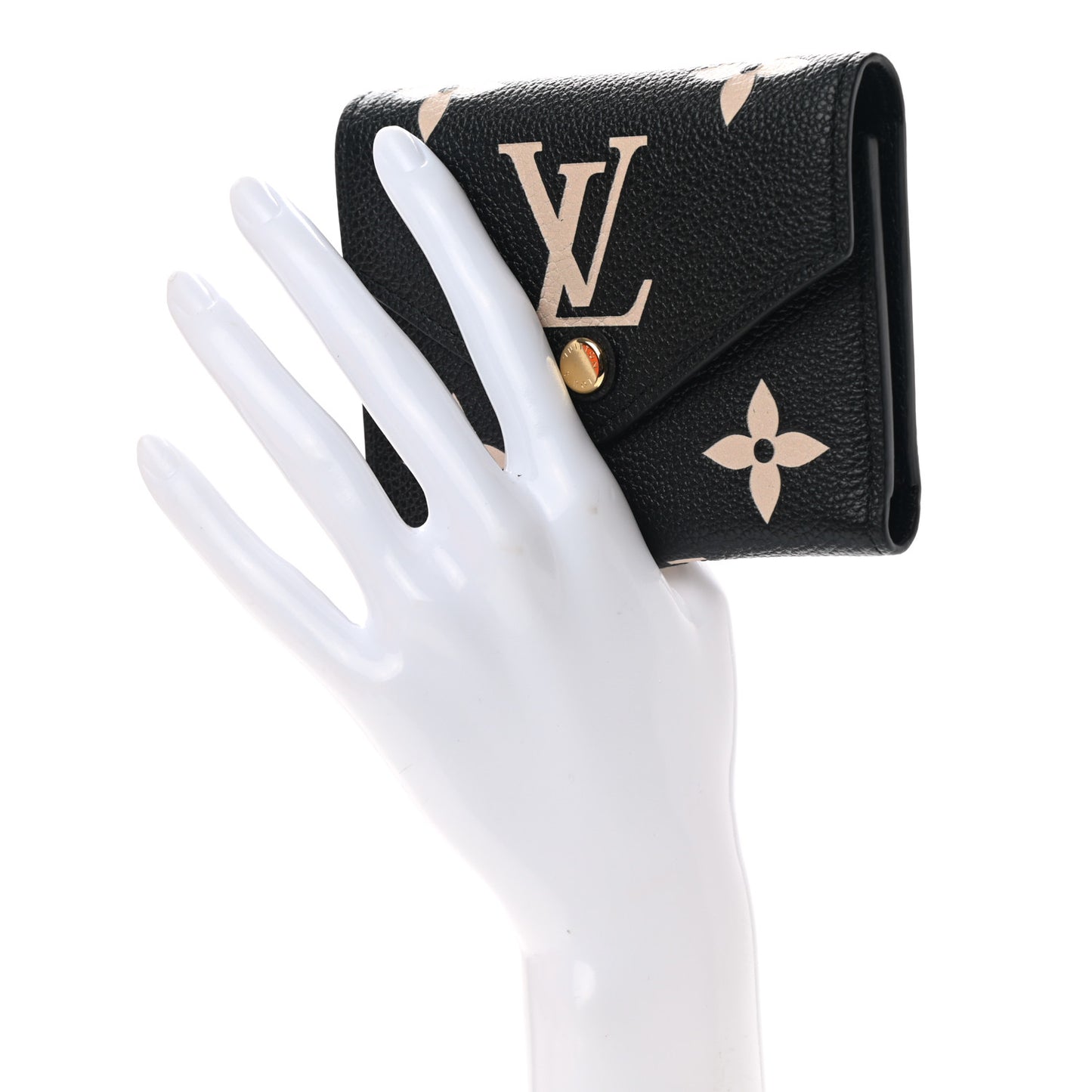 Empreinte Monogram Giant Victorine Wallet Black Beige