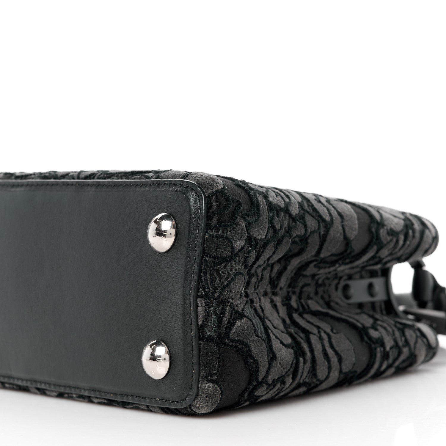 Louis Vuitton Velvet Dentelle Embroidery Capucines BB Black 9 of 9