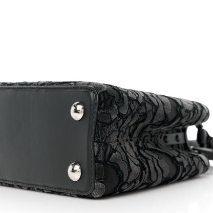 Louis Vuitton Velvet Dentelle Embroidery Capucines BB Black 9 of 9