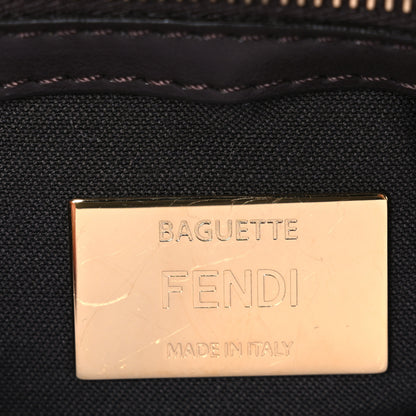 Fendi Fabric Jacquard FF 1974 Multipocket Baguette Tobacco Moro 6 of 11