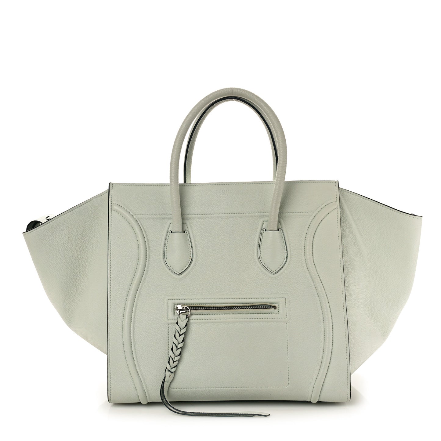 Baby Grained Calfskin Medium Phantom Luggage Jade