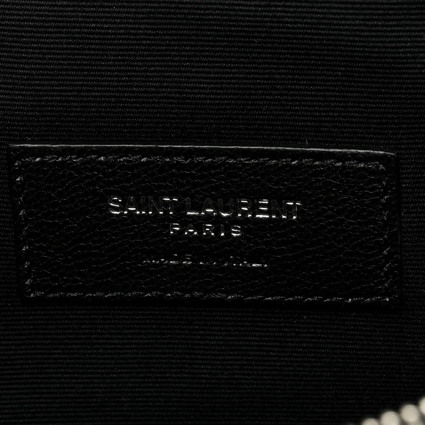 Calfskin Crystal Embellished Monogram Belt Bag Black