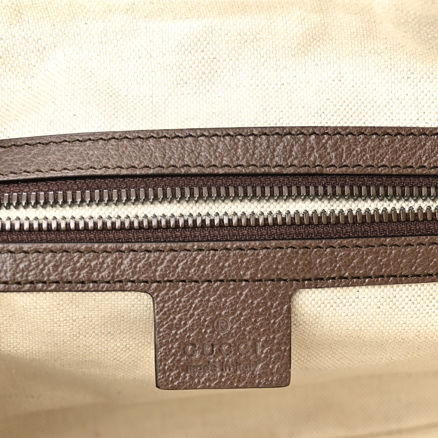 GG Supreme Monogram Web Small Ophidia Half Moon Hobo Brown
