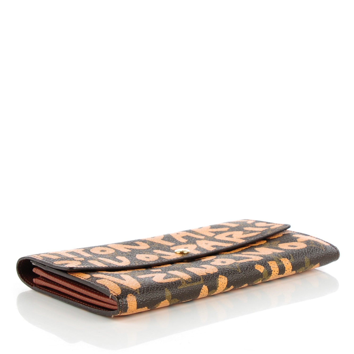 Louis Vuitton Monogram Graffiti Porte-Monnaie Wallet Peach 4 of 8