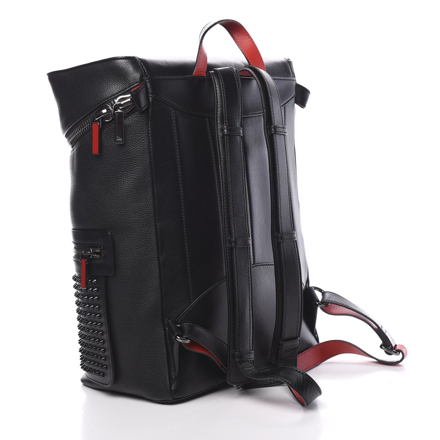 Calfskin Spiked Apoloubi Backpack Black