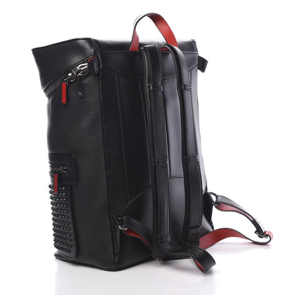 Christian Louboutin Calfskin Spiked Apoloubi Backpack Black 2 of 10