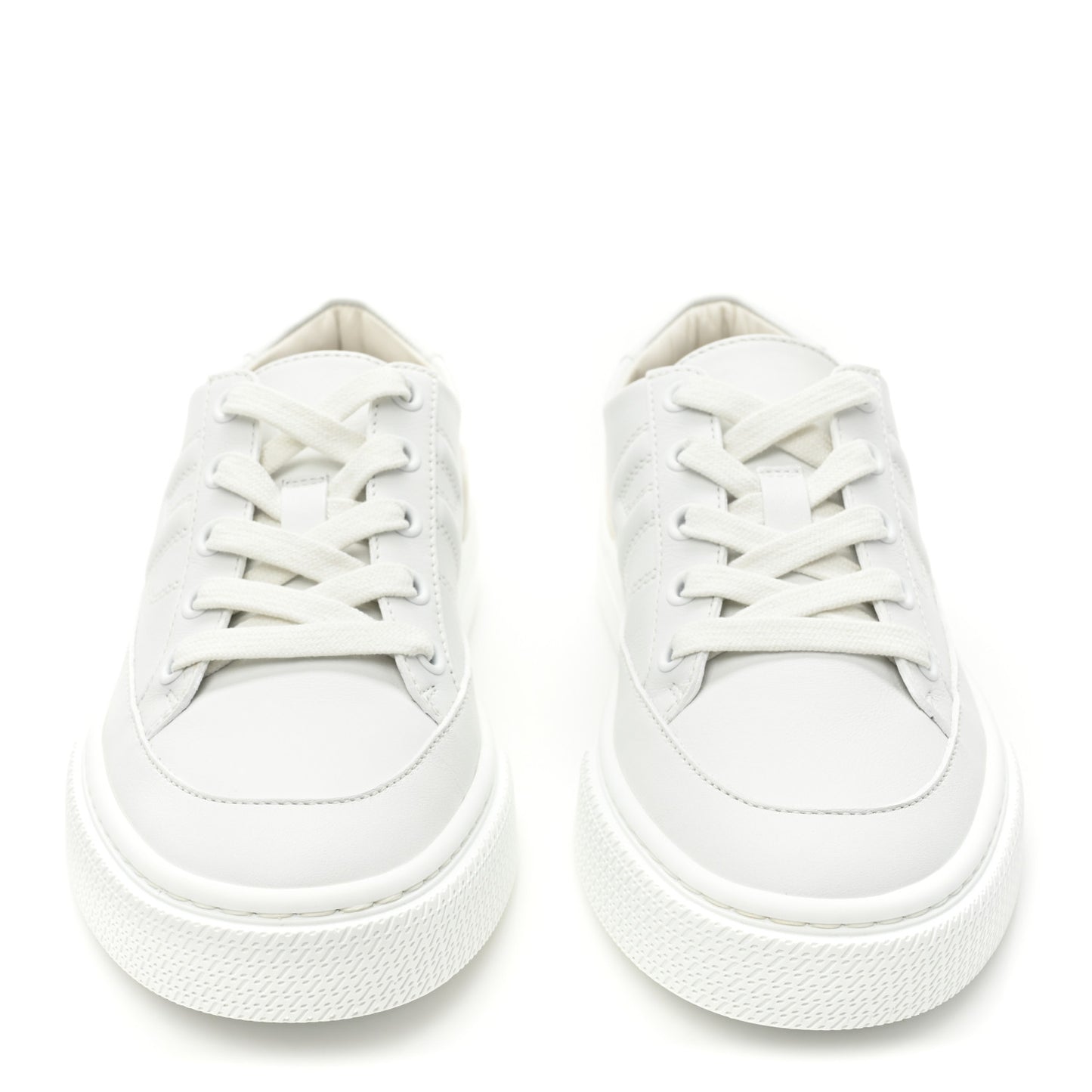 Calfskin Womens Deep Sneakers 35 White