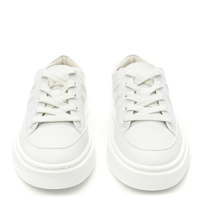 Hermes Calfskin Womens Deep Sneakers 35 White 2 of 10