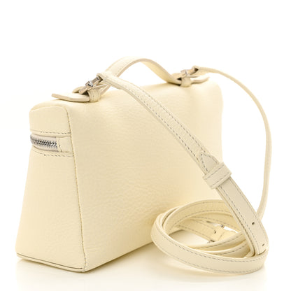 Loro Piana Grained Calfskin L19 Extra Pocket Pouch Whisper White 3 of 9
