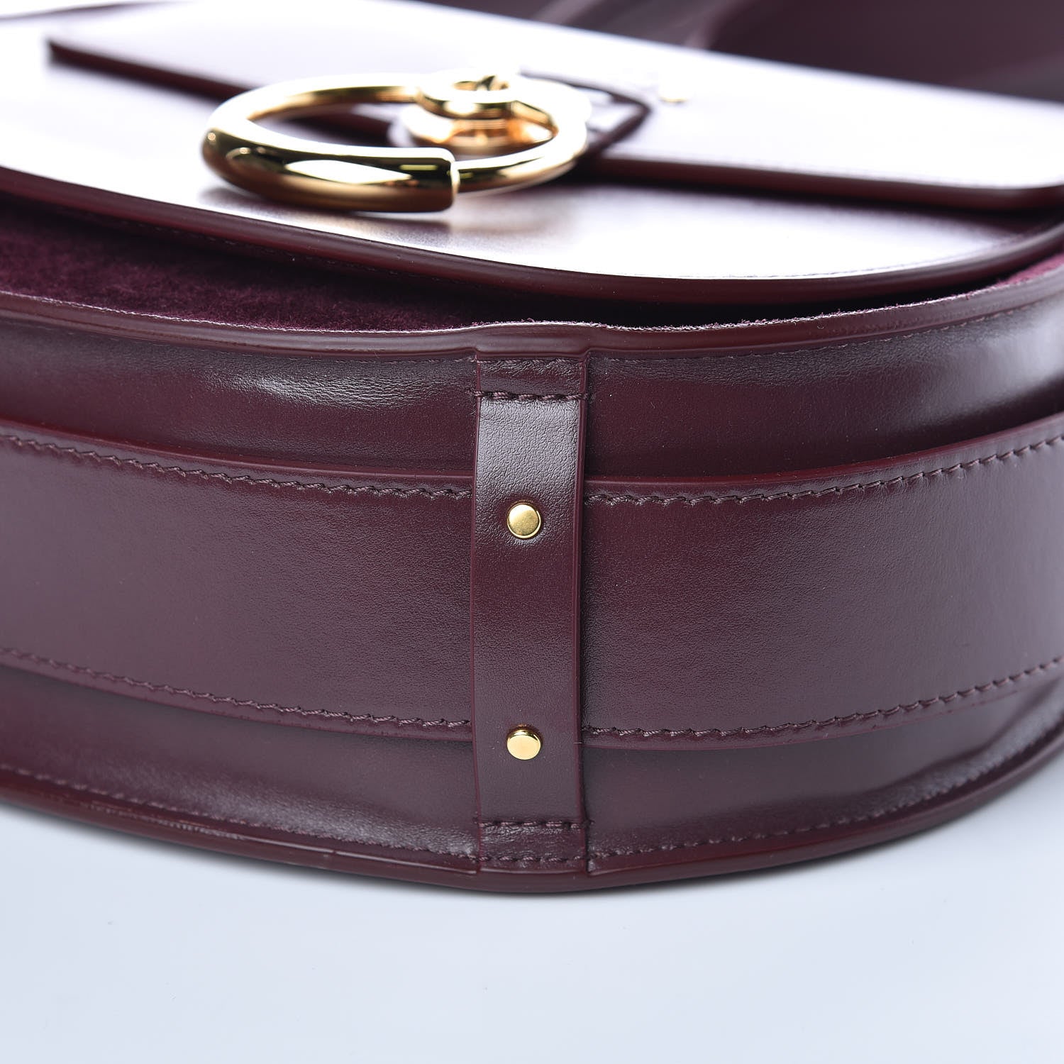 Chloe Calfskin Large Tess Bag Burnt Brown 8 of 8