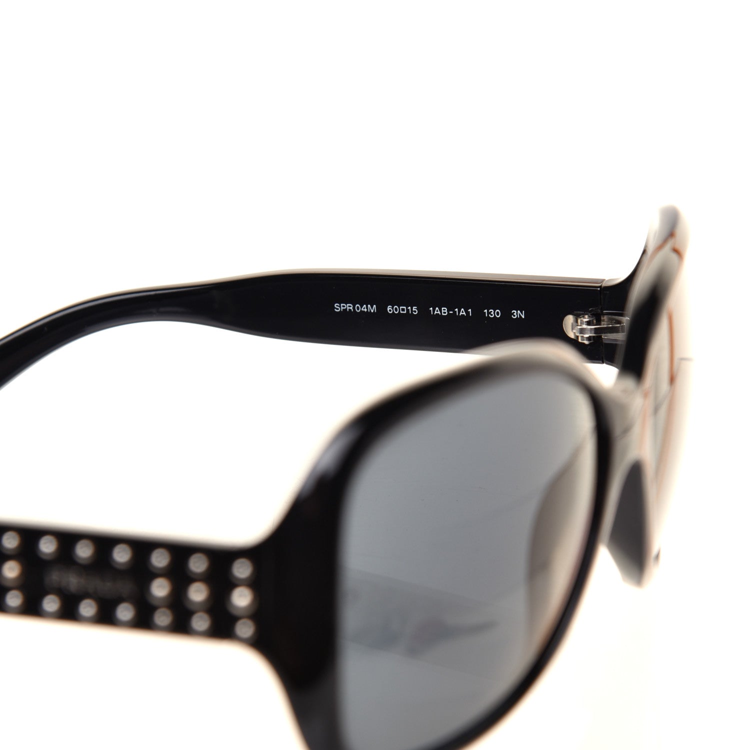 Prada Studded Sunglasses SPR 04M Black 5 of 8