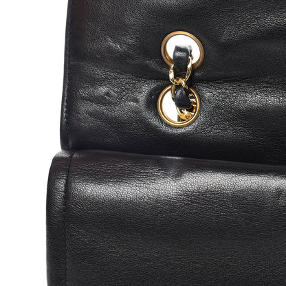 Chanel Lambskin Quilted Medium Double Flap Black 12 of 22