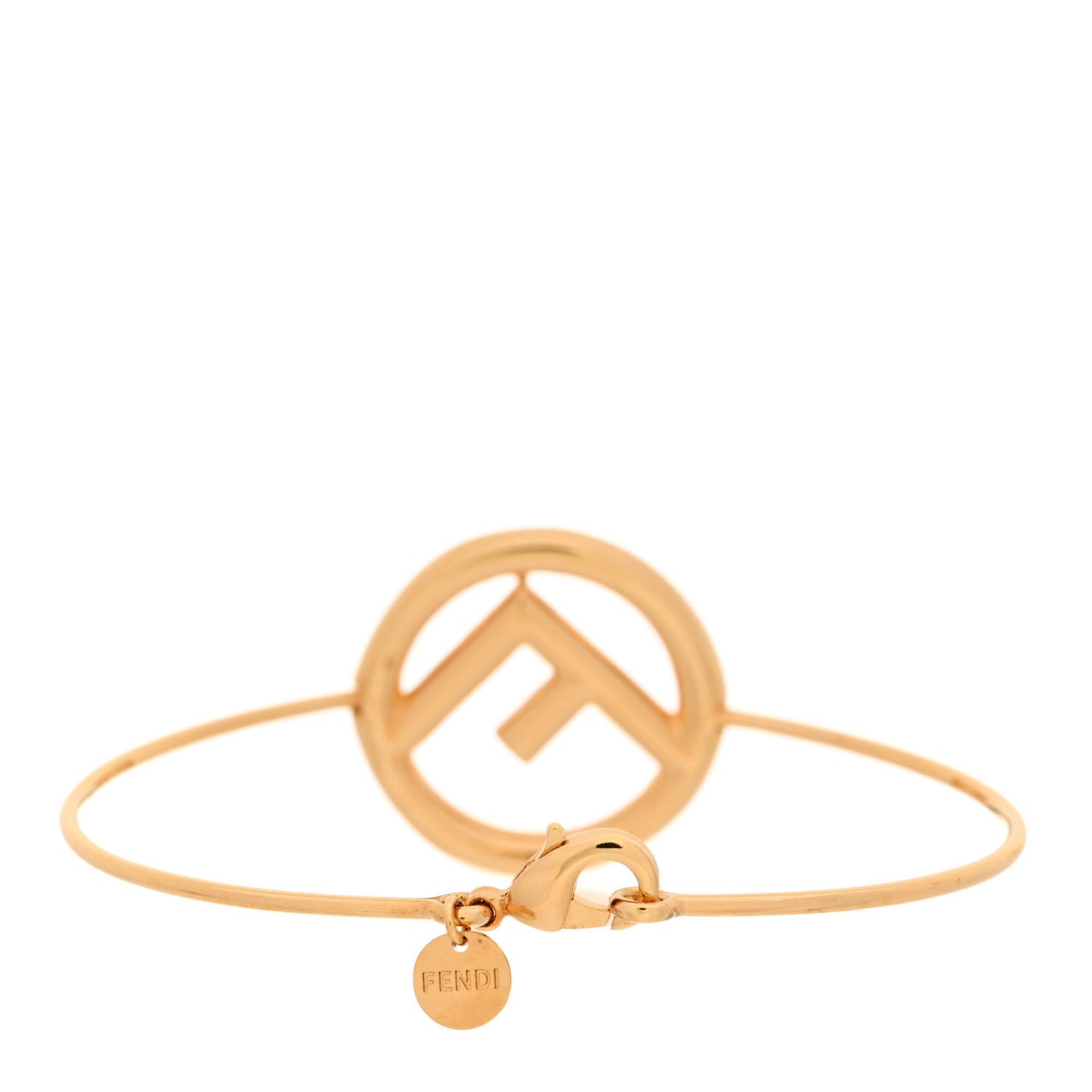 F Is Fendi Metal Bracelet Gold