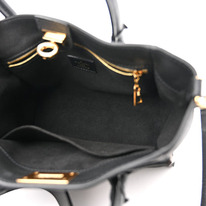 Louis Vuitton Calfskin Monogram On My Side PM Black 5 of 9