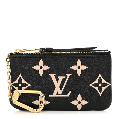 Louis Vuitton Empreinte Monogram Giant Key Pouch Black Beige 1 of 6