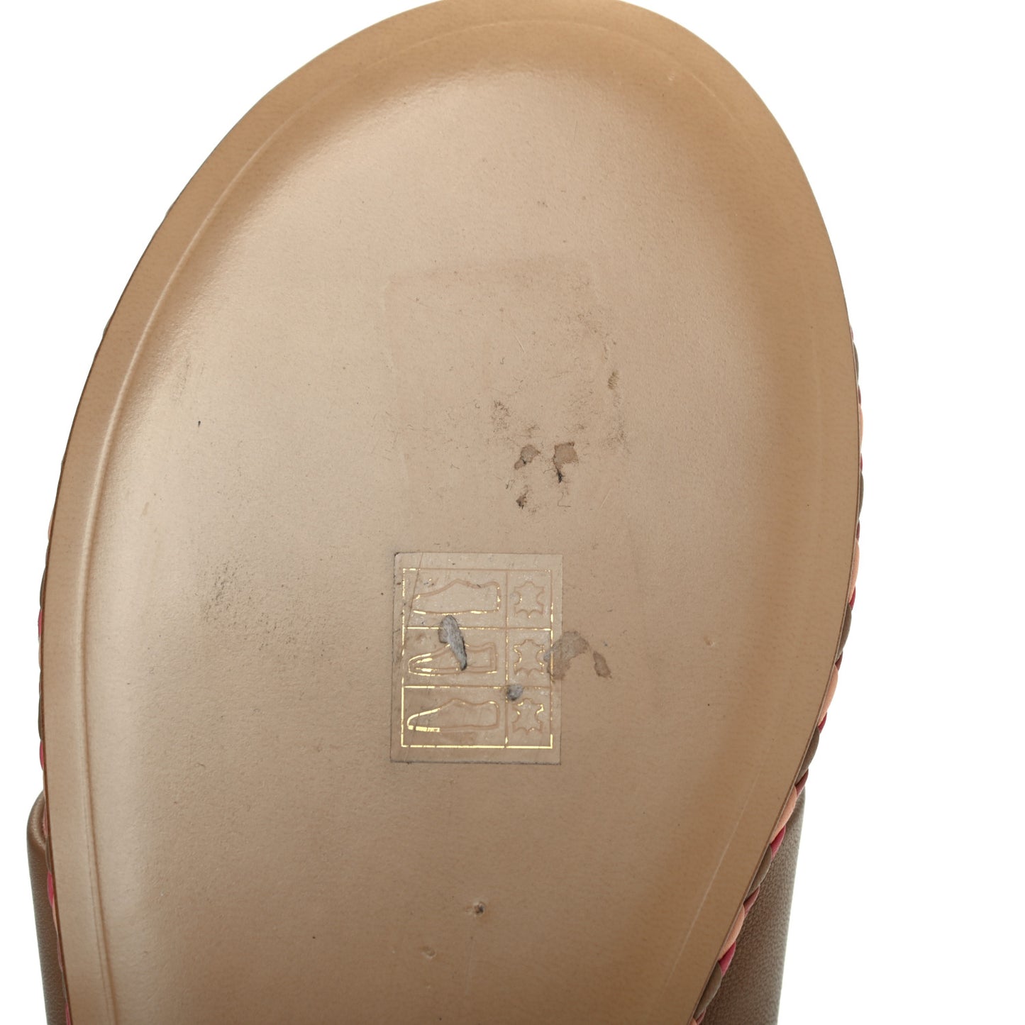 Lambskin Mule Sandals 40 Light Brown