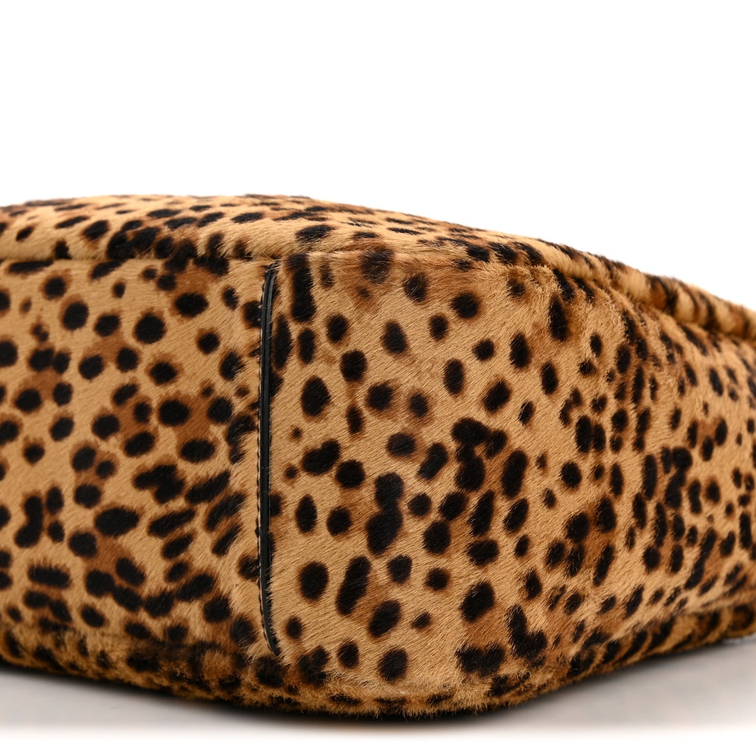 Saint Laurent Pony Hair Calfskin Leopard Print Small Le 5 A 7 Soft Hobo 11 of 13