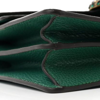 Gucci Dollar Calfskin Crystal Small Dionysus Shoulder Bag Emerald 10 of 12