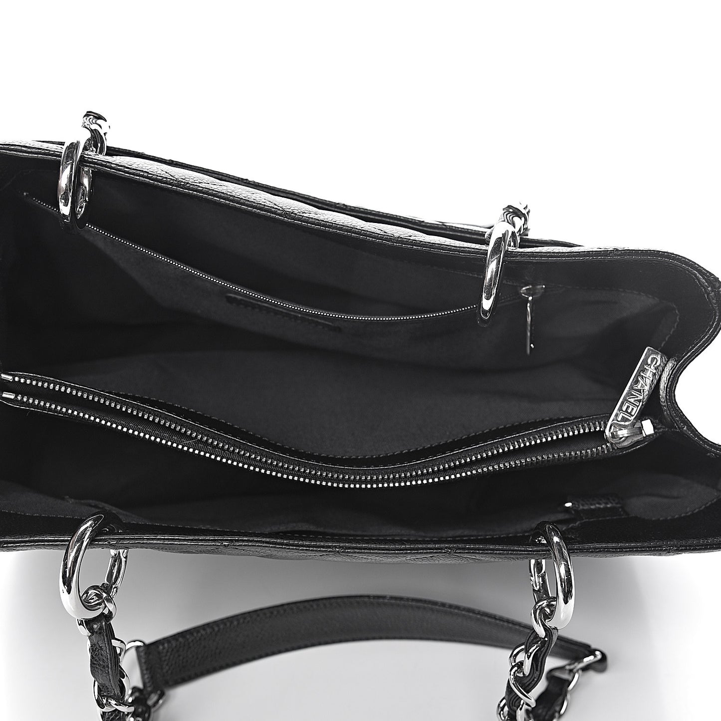 Caviar Quilted Grand Shopping Tote GST Black
