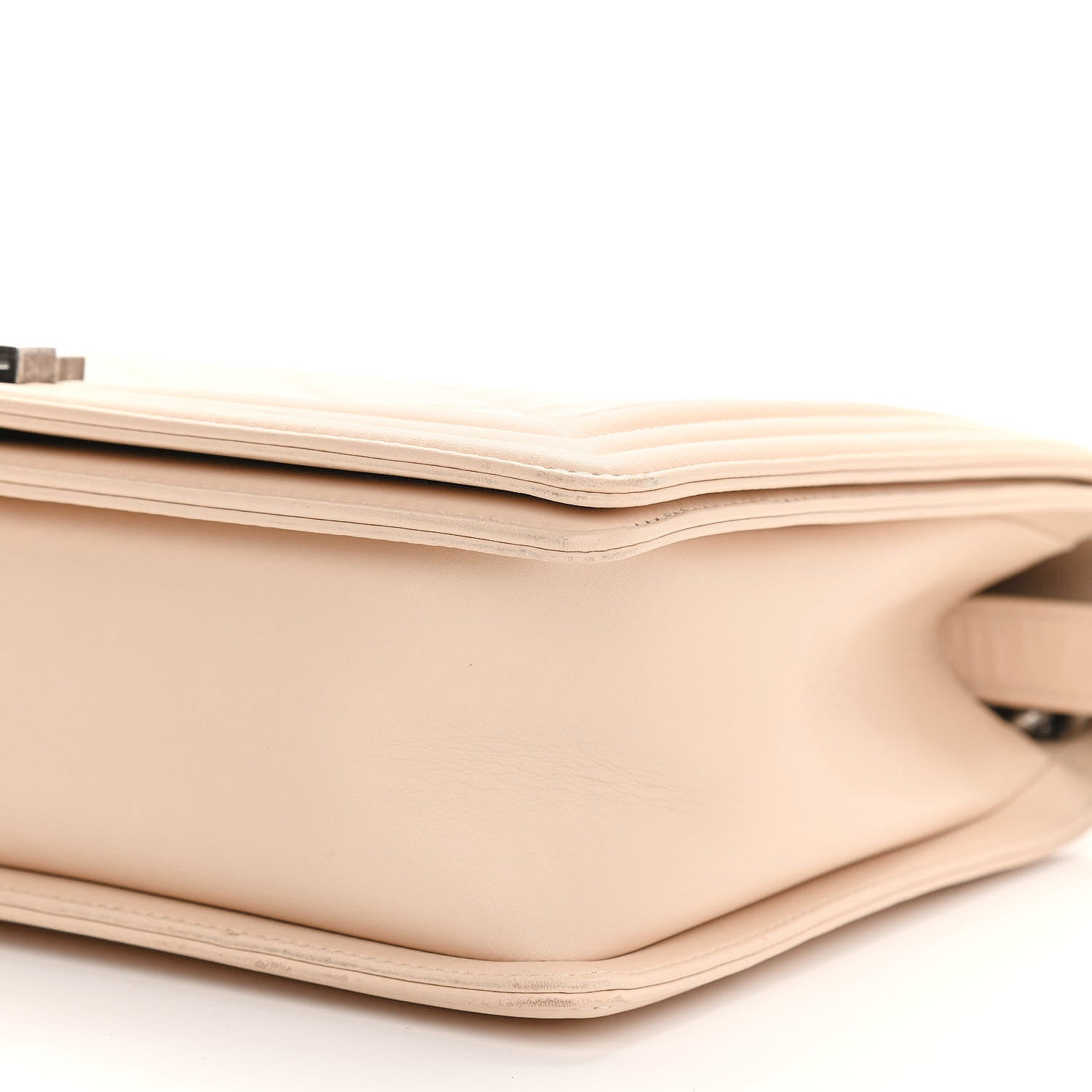 Chanel Lambskin Quilted Large Boy Flap Beige 8 of 12