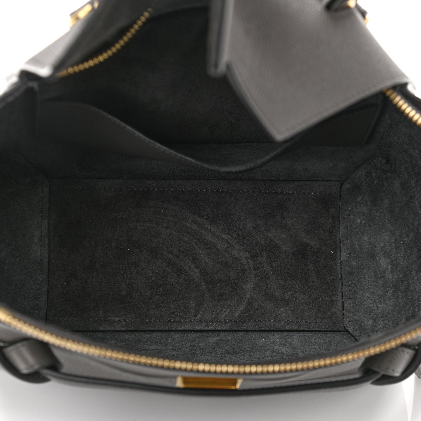 Baby Grained Calfskin Micro Belt Bag Grey