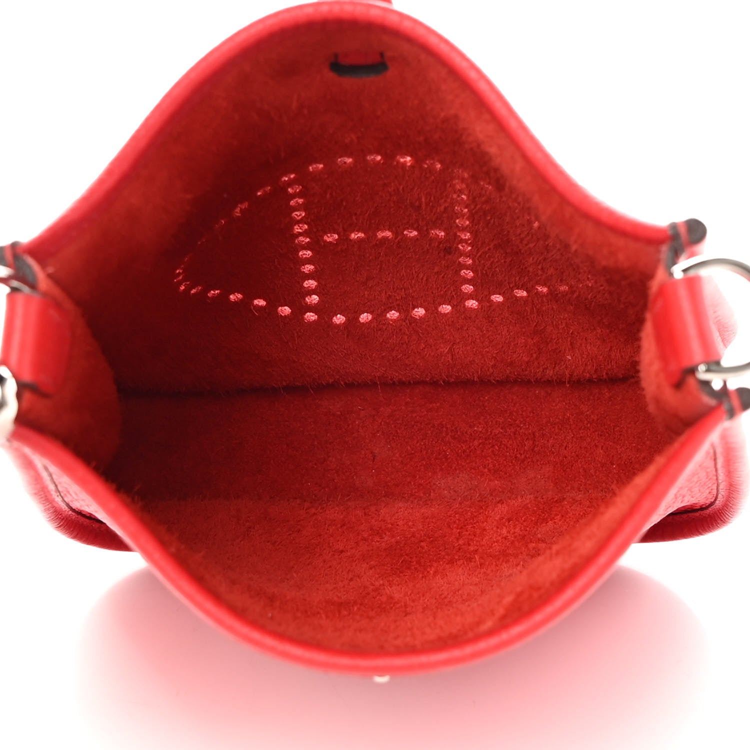 Hermes Taurillon Clemence Evelyne TPM Rouge De Coeur 5 of 15