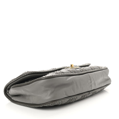 Chanel Calfskin Stitch Triptych Flap Grey 3 of 9