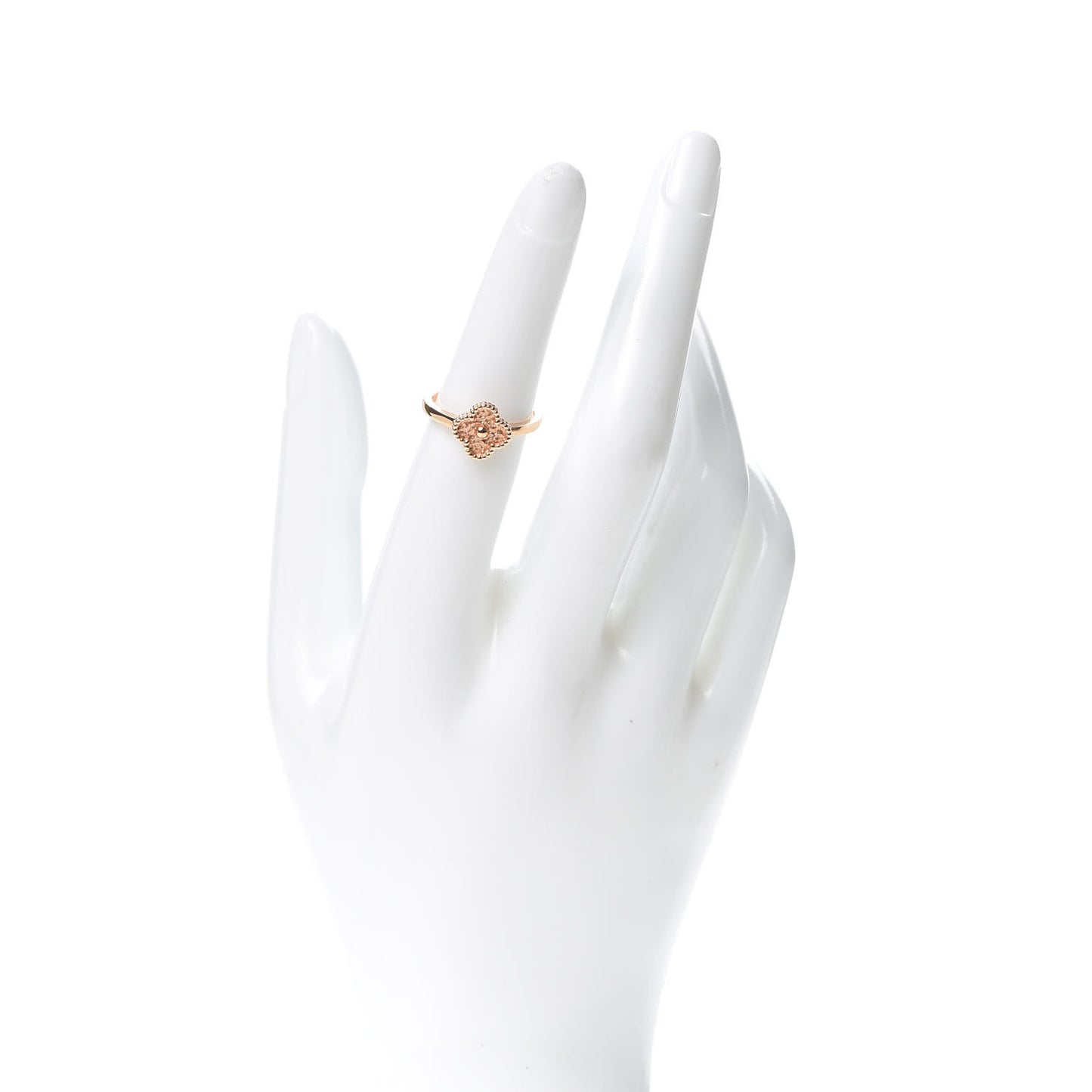 18K Rose Gold Sweet Alhambra Ring 50 5.5